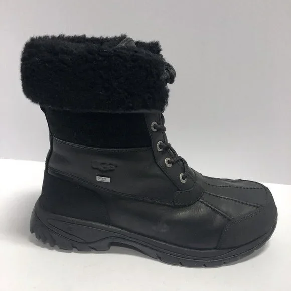 UGG | Shoes | Ugg Mens Butte Black Waterproof Winter Boots  display picture 3